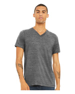 BELLA+CANVAS 3655 Unisex Textured Jersey V-Neck Tee
