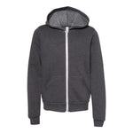 BELLA+CANVAS 3739Y Youth Sponge Fleece Full-Zip Hoodie