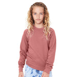 BELLA+CANVAS 3901Y Youth Sponge Fleece Crewneck Sweatshirt