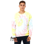 BELLA+CANVAS 3945RD Unisex FWD Fashion Tie-Dyed Crewneck Sweatshirt