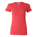 BELLA + CANVAS 8435 Women's Triblend Deep V-Neck Tee