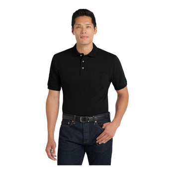 Port Authority K420P Heavyweight Cotton Pique Polo with Pocket