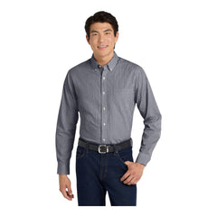 Port Authority W644 Broadcloth Gingham Easy Care Shirt -
