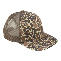 Blank Rope Hats Camo Trucker Cap Mesh Back -