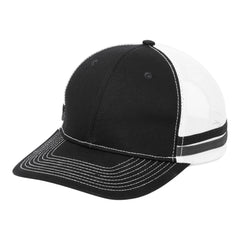 Port Authority C113 Two-Stripe Snapback Trucker Cap -