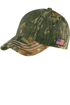 Port Authority C909 Americana Contrast Stitch Camouflage Cap -
