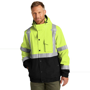 CornerStone CSJ501 ANSI 107 Class 3 Waterproof Insulated Ripstop Bomber Jacket -
