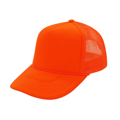 Nissun 5 Panel Neon Foam Trucker Hat, Mesh Cap - FDC -