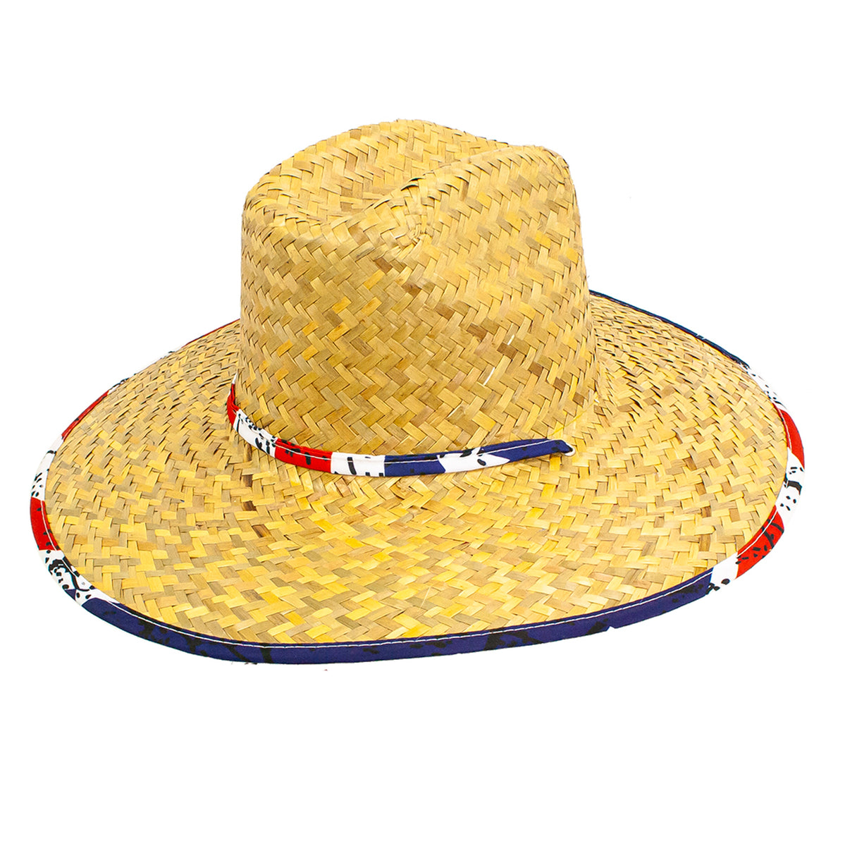 Goldcoast Kenny Festi Americana Underbrim US Flag Straw Lifeguard Hat