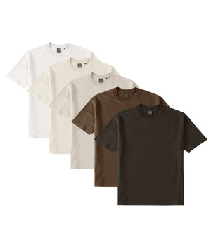 Axism 7010 Dri Ease Oversized Tee Bundles-5 SHIRTS -