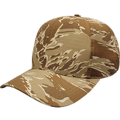 Cali Headwear KL100TT Tiger Tan Camo 6 Panel Cap USA Made -