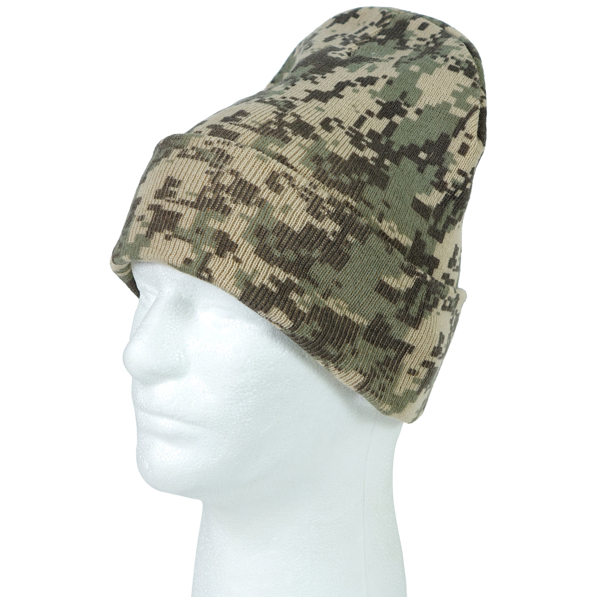 Camo stocking cap with 2024 bill