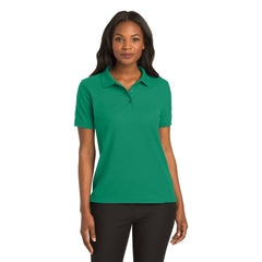 Port Authority L500 Ladies Silk Touch Polo - Kelly Green -