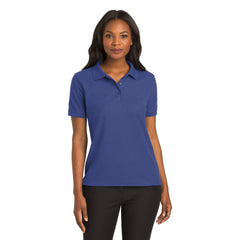 Port Authority L500 Ladies Silk Touch Polo - Mediterranean Blue -