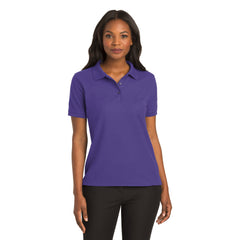 Port Authority L500 Ladies Silk Touch Polo - Purple -
