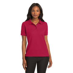 Port Authority L500 Ladies Silk Touch Polo - Red -