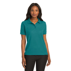Port Authority L500 Ladies Silk Touch Polo - Teal Green -