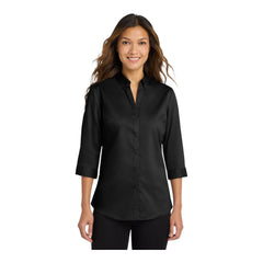 Port Authority L665 Women's 3/4-Sleeve SuperPro Twill Shirt -
