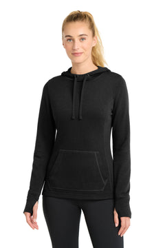 Sport-Tek LST296 Women's PosiCharge Tri-Blend Wicking Fleece Hooded Pullover -