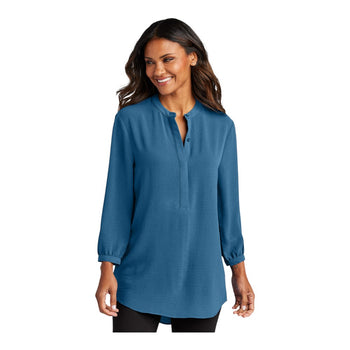 Port Authority LW713 Women's 3/4-Sleeve Textured Crepe Tunic