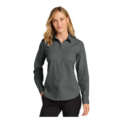 Port Authority LW816 Women’s Long Sleeve Nailhead Easy Care Shirt -