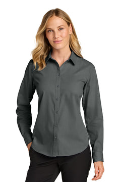 Port Authority LW816 Women's Long Sleeve Nailhead Easy Care Shirt -