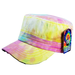 Pit Bull Cambridge PB263 Tie Dye Cadet Army Cap Military Hat -
