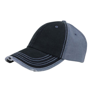 Mega Cap 7673 Distressed Heavy Washed Cotton Twill -