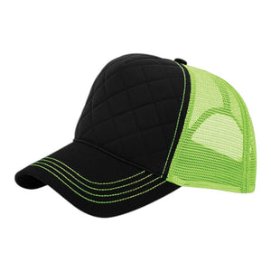 Mega Cap 6878B Quilted Neon Trucker -