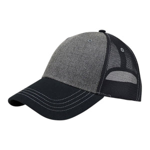 Mega Cap 6850 Deluxe Wool Look Twill Trucker Hat -
