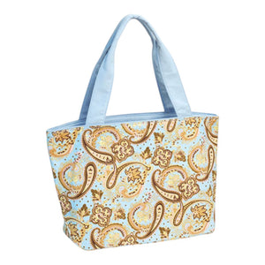 Mega Cap 1521 Paisley Print Canvas Tote Bag -