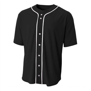 A4 NB4184 Youth Full Button Stretch Mesh Baseball Jersey -