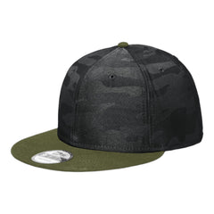 New Era NE407 Camo Flat Bill Snapback Cap -