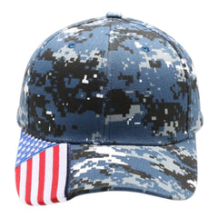 PitBull PB208 6 Panel USA Flag Visor Hat -