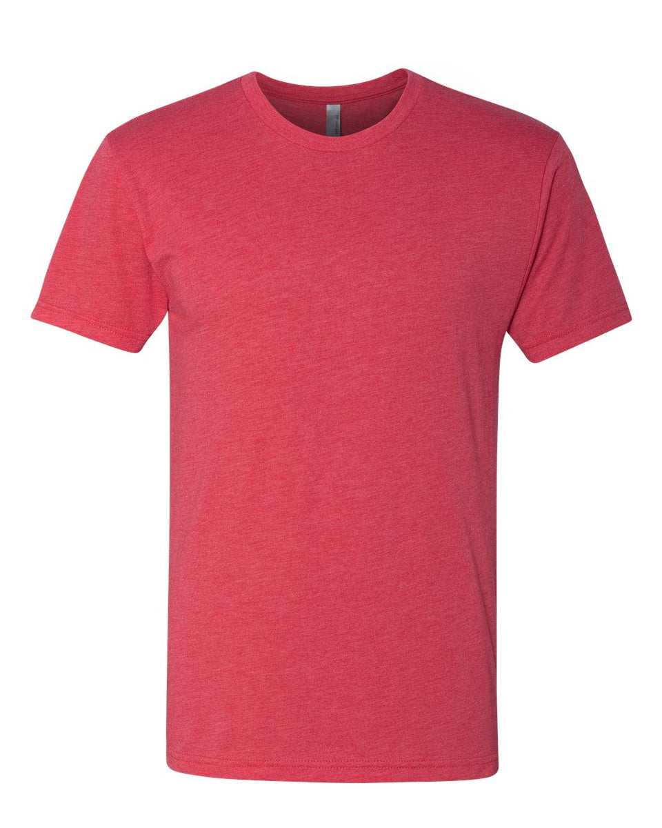 Next Level 6010 Triblend Crew Neck T-Shirt - Vintage Royal Color, Soft Jersey Fabric (Large)