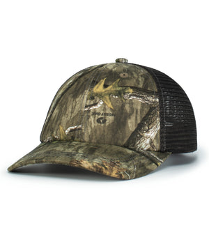 Pacific Headwear P640 Vintage Mossy Oak Trucker Cap -