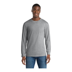Port & Company PC61LSPT Tall Long Sleeve Essential Pocket Tee -