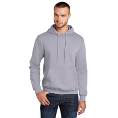 Port & Company PC78H Core Fleece Pullover Hooded Sweatshirt - Silver -
