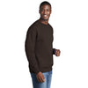 Port & Company PC78 Core Fleece Crewneck Sweatshirt - Dark Chocolate Brown