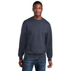 Port & Company PC78 Core Fleece Crewneck Sweatshirt - Heather Navy -