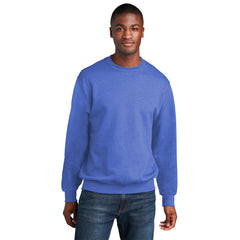 Port & Company PC78 Core Fleece Crewneck Sweatshirt - Heather Royal -