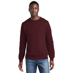 Port & Company PC78 Core Fleece Crewneck Sweatshirt - Maroon -