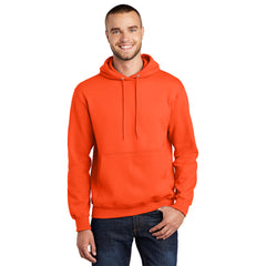Port & Company PC90H Essential Fleece Pullover Hooded Sweatshirt - Safety Orange -