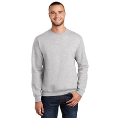Port & Company PC90 Essential Fleece Crewneck Sweatshirt - Ash -