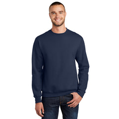 Port & Company PC90 Essential Fleece Crewneck Sweatshirt - Navy -