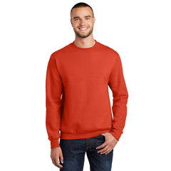 Port & Company PC90 Essential Fleece Crewneck Sweatshirt - Orange -