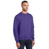 Port & Company PC90 Essential Fleece Crewneck Sweatshirt - Purple
