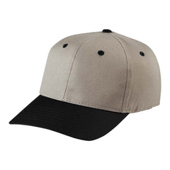 Cobra PTH-L 6-Panel Khaki Twill Hat with Leather Strap -