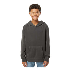 Independent Trading Co PRM1500Y Youth Midweight Pigment-Dyed Hooded Sweatshirt -
