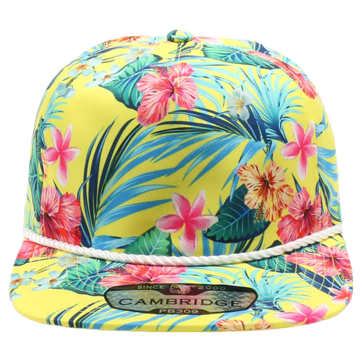 Pitbull Cambridge PB309 5 Panel Unstructured Floral Rope Hat – The